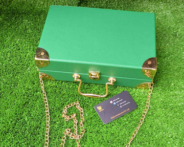 Green Printed Box Bag